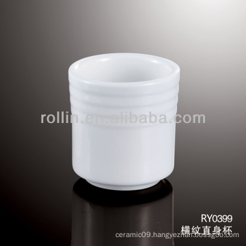 healthy special durable white porcelain chinese 130ml cup